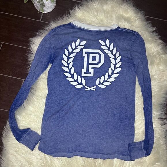 Pink heathered blue Longsleeved tops sz XS - Picture 1 of 7